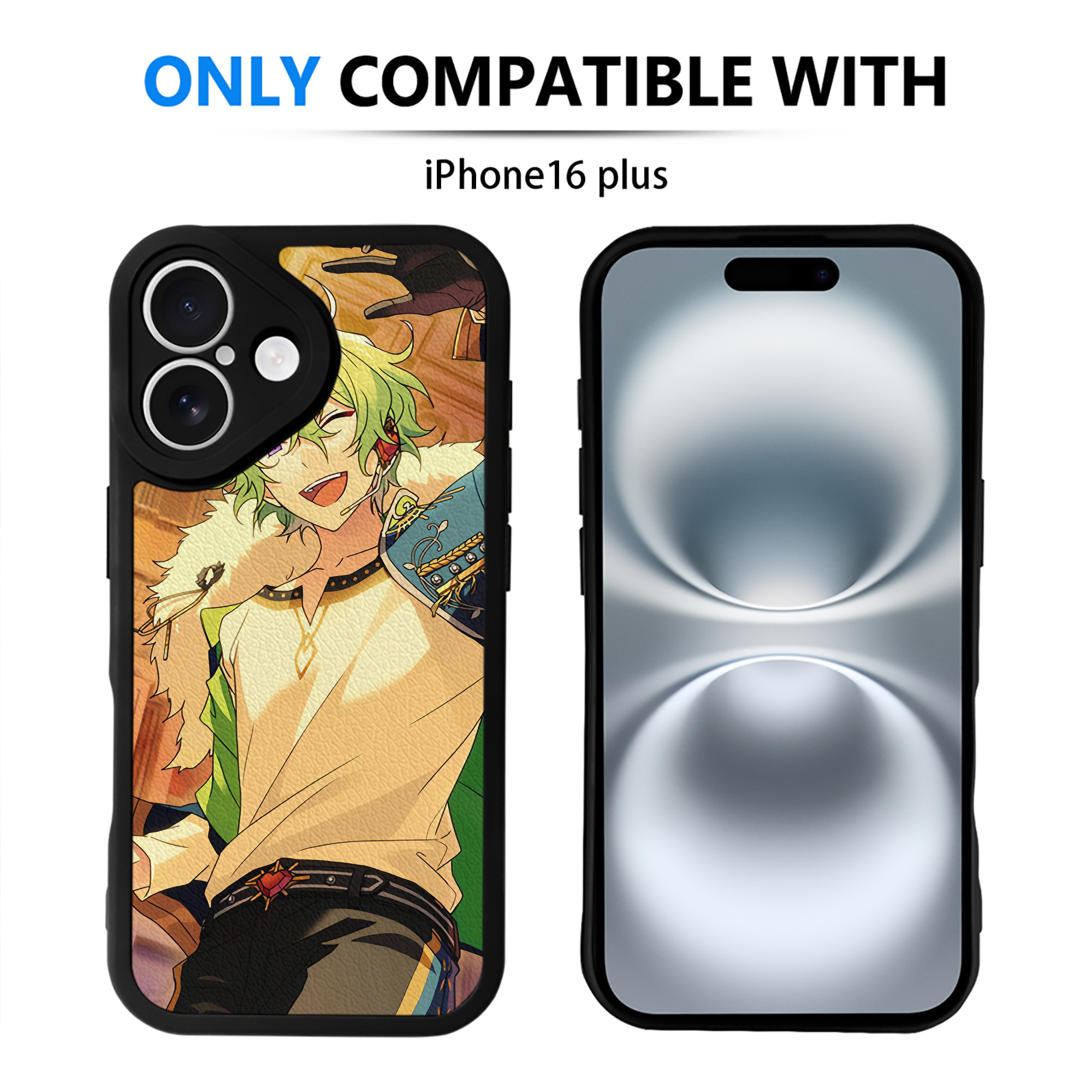 （画像用） あんさんぶるスターズ! Ensemble Stars 【iPhone 16シリーズ対応】シリコンスマホケース（レザー調） 材質：シリコン